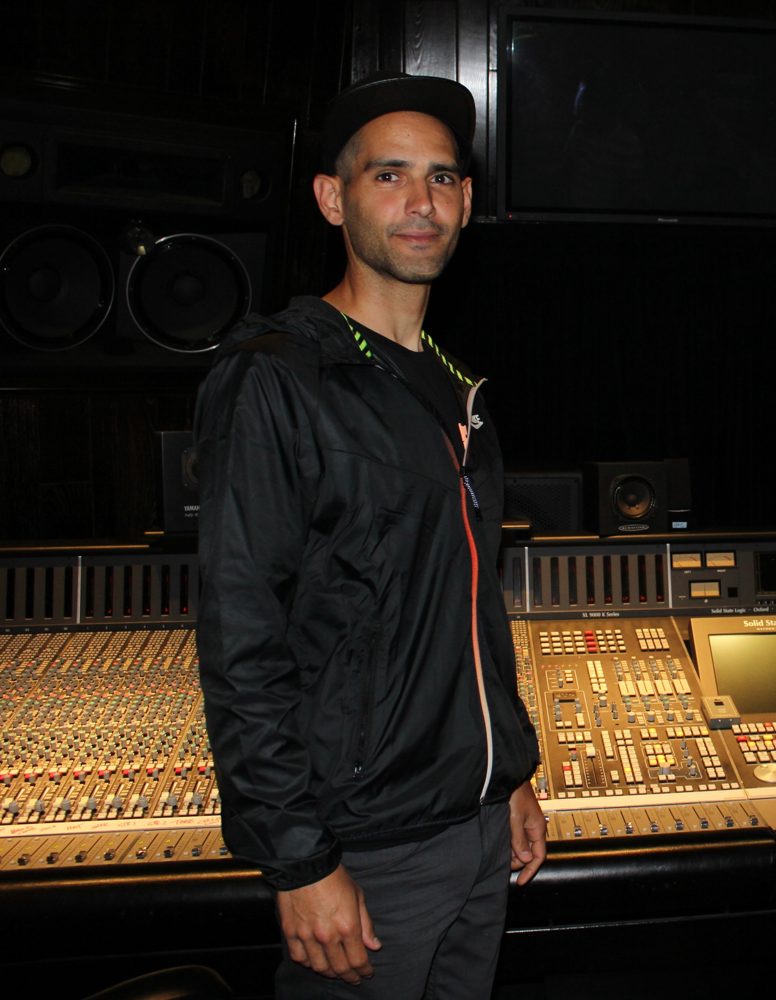 Majeed “Maj” Fick at an SSL console